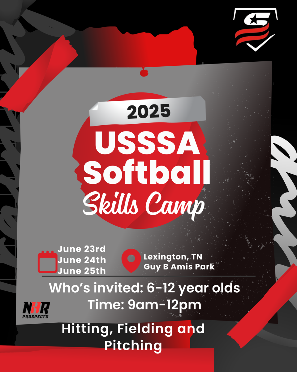 softball skills camp flyer
